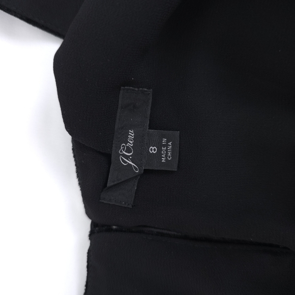 J. Crew Velvet Black Sleeveless Tank Size 8 - Picture 6 of 11